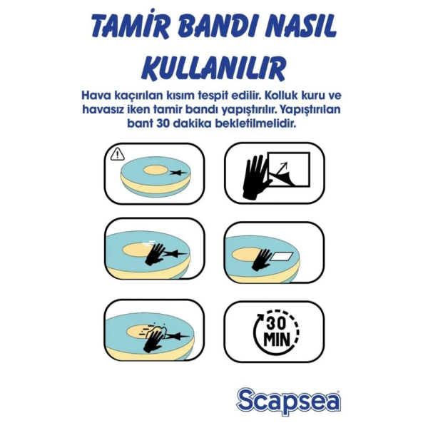 Scap Sea Çocuklar İçin İçi Dolgulu Yüzme Kolluğu 10kg - 40kg arası