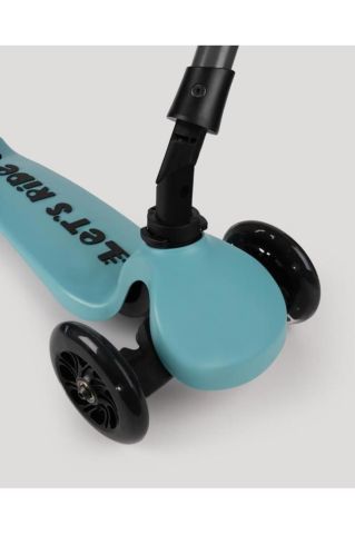LC Let's Ride Two Işıklı Katlanabilir 3 Tekerlekli Scooter Turkuaz