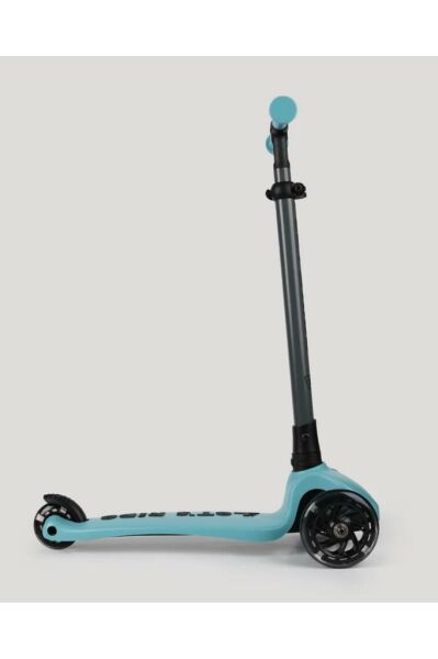 Let's Ride Two Işıklı Katlanabilir 3 Tekerlekli Scooter Turkuaz