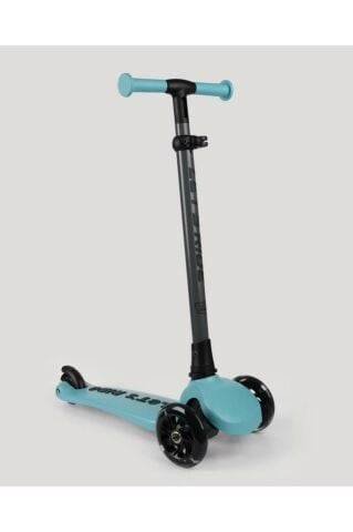 LC Let's Ride Two Işıklı Katlanabilir 3 Tekerlekli Scooter Turkuaz
