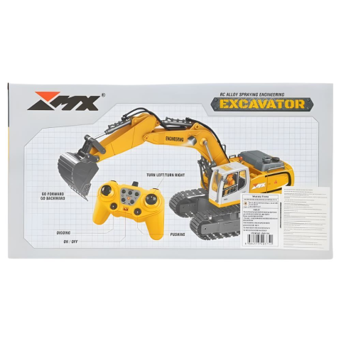 1:18 9 Kanal Uzaktan Kumandalı Kepçe Sarı