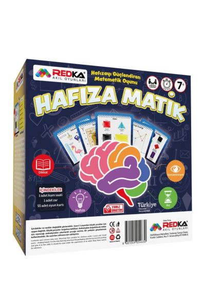 Hafıza Matik Akıl Zeka Ve Strateji Oyunu, Matematik Geliştirme Oyunu, Kutu Oyunu