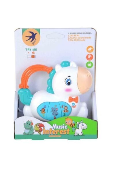 Küçük Karikatür At Piyano