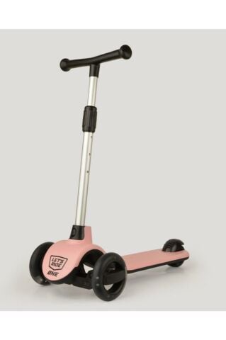 LC Let's Ride Scooter-pembe Renk, Işıklı Teker