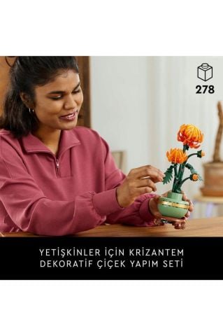 LEGO ® Icons Krizantem Dekoratif Çiçek Yapım Seti 10368