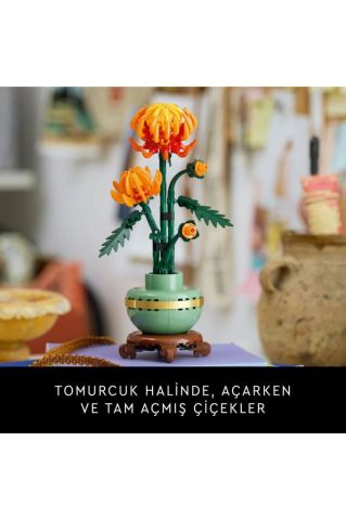 LEGO ® Icons Krizantem Dekoratif Çiçek Yapım Seti 10368