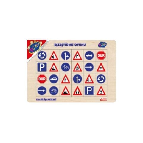 Ahşap Eğitici Eşleştirme Oyunu