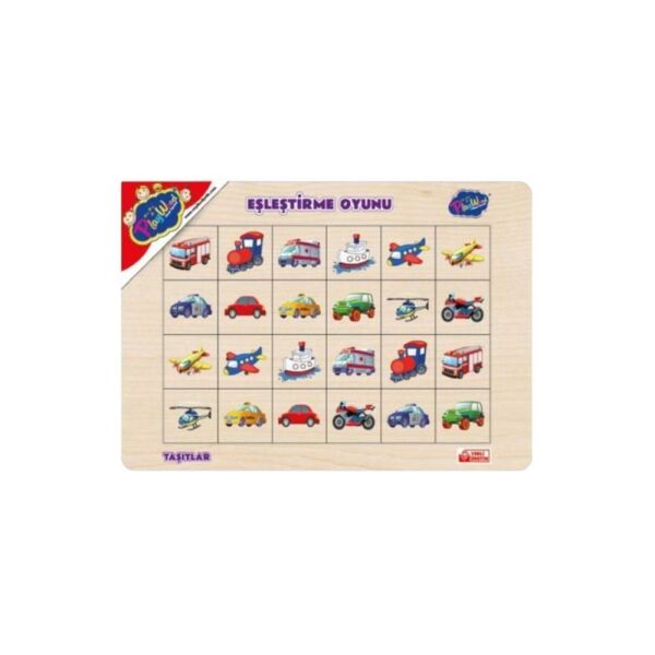 Ahşap Eğitici Eşleştirme Oyunu