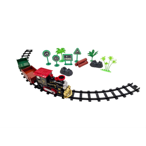 Duman Atan Pilli Işıklı Tren Seti