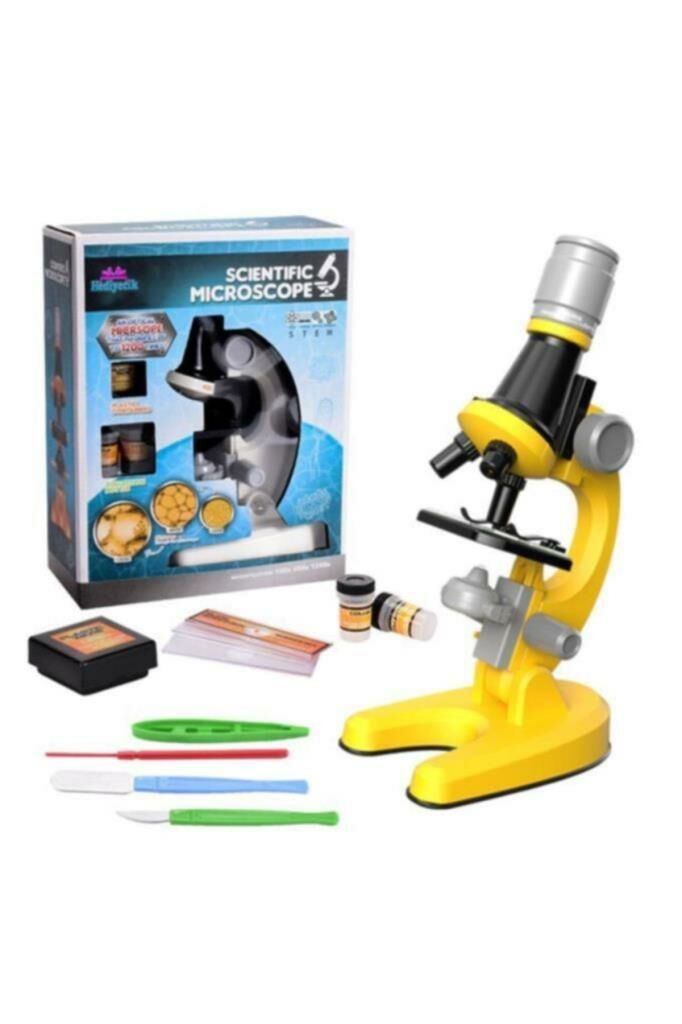 Eğitici Ve Öğretici Işıklı Objektif Mikroskop Seti