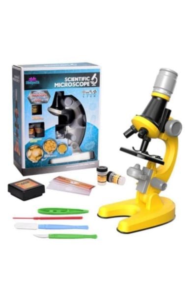 Eğitici Ve Öğretici Işıklı Objektif Mikroskop Seti