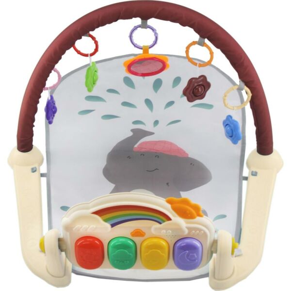 Piyanolu Gökkuşağı Oyun Halısı