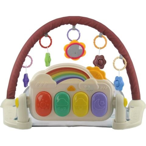 Piyanolu Gökkuşağı Oyun Halısı