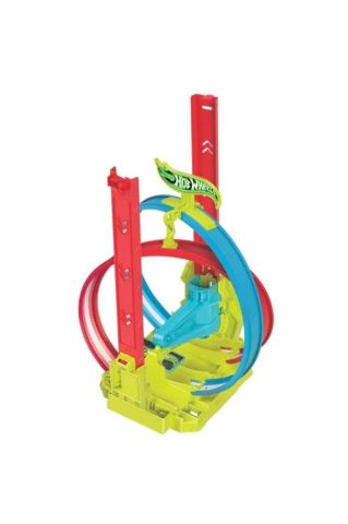 Hot Wheels Neon Yarışlar Çifte Çemberde Yarış Seti Hpc05