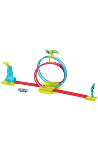 Hot Wheels Neon Yarışlar Çifte Çemberde Yarış Seti Hpc05