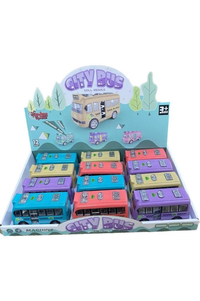 Sürtmeli Renkli Kapıları Açılan Otobüs (1 Adet)