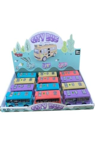 Sürtmeli Renkli Kapıları Açılan Otobüs (1 Adet)