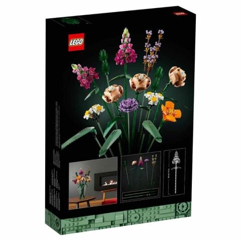 LEGO ® ICONS Çiçek Buketi 10280 - Yetişkinler İçin Koleksiyonluk Dekoratif Yapım Seti (756 Parça)