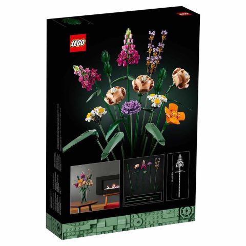 LEGO ® ICONS Çiçek Buketi 10280 - Yetişkinler İçin Koleksiyonluk Dekoratif Yapım Seti (756 Parça)