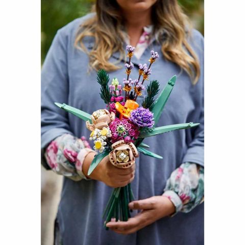 LEGO ® ICONS Çiçek Buketi 10280 - Yetişkinler İçin Koleksiyonluk Dekoratif Yapım Seti (756 Parça)