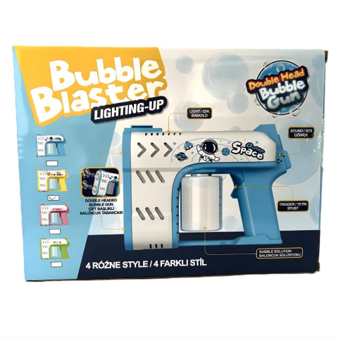 Bubble Blaster Çift Çıkışlı Köpük Tabancası (4 Asorti)