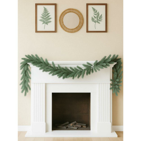 Yılbaşı Dekoru Çam Dalı Garland  – Kapı Duvar ve Masa Süsü Yeşil 180 cm