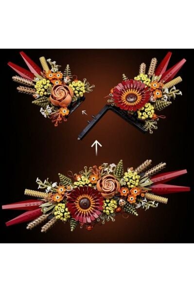 LEGO ® ICONS Kuru Çiçek Aranjmanı 10314 - Yetişkinler İçin Koleksiyonluk Yapım Seti (812 Parça)