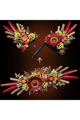 LEGO ® ICONS Kuru Çiçek Aranjmanı 10314 - Yetişkinler İçin Koleksiyonluk Yapım Seti (812 Parça)