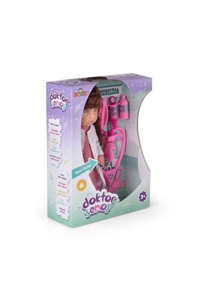 Unisex Çocuk Pembe Senoş Doktor Bebek Oyuncak