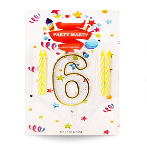 Mum Rakam Simli Şeffaf 6