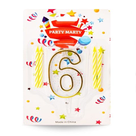 Mum Rakam Simli Şeffaf 6