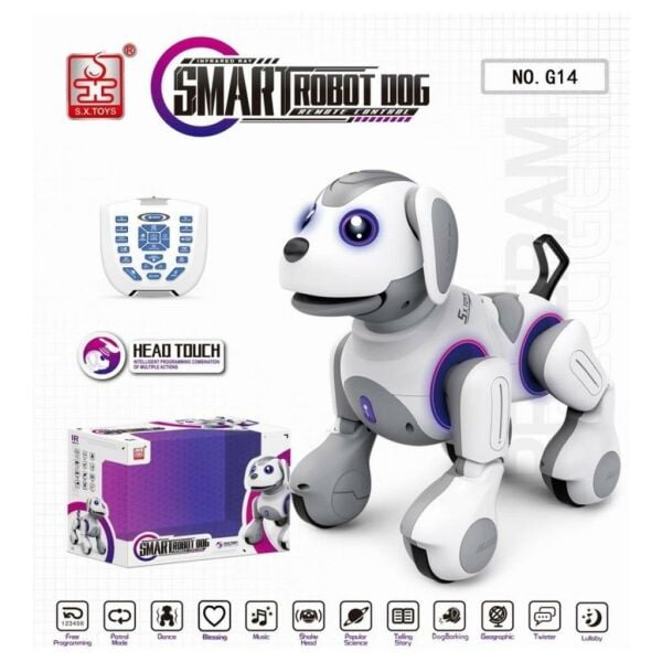 G14 Kumanlı Şarjlı Smart Interaktif Akıllı Robot Köpek