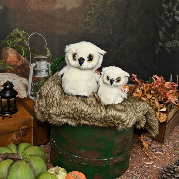 Ty Beanie Boos Snowy Beyaz Baykuş Peluş 15 cm