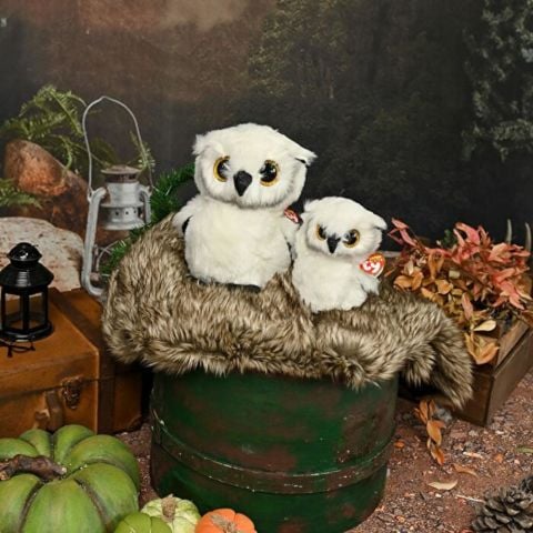 Ty Beanie Boos Snowy Beyaz Baykuş Peluş 15 cm