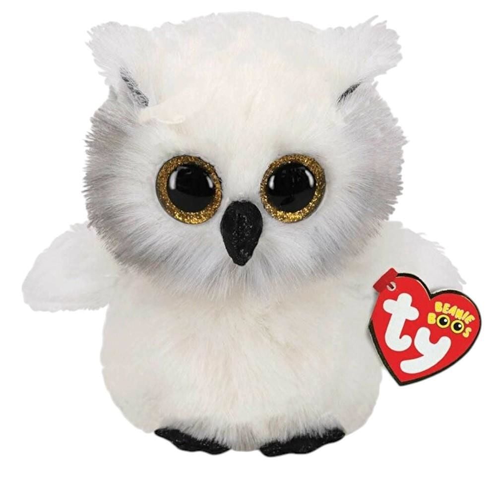 Ty Beanie Boos Snowy Beyaz Baykuş Peluş 15 cm