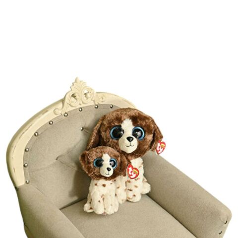 Ty Muddles Beanie Boo Kahverengi Beyaz Köpek 15 cm