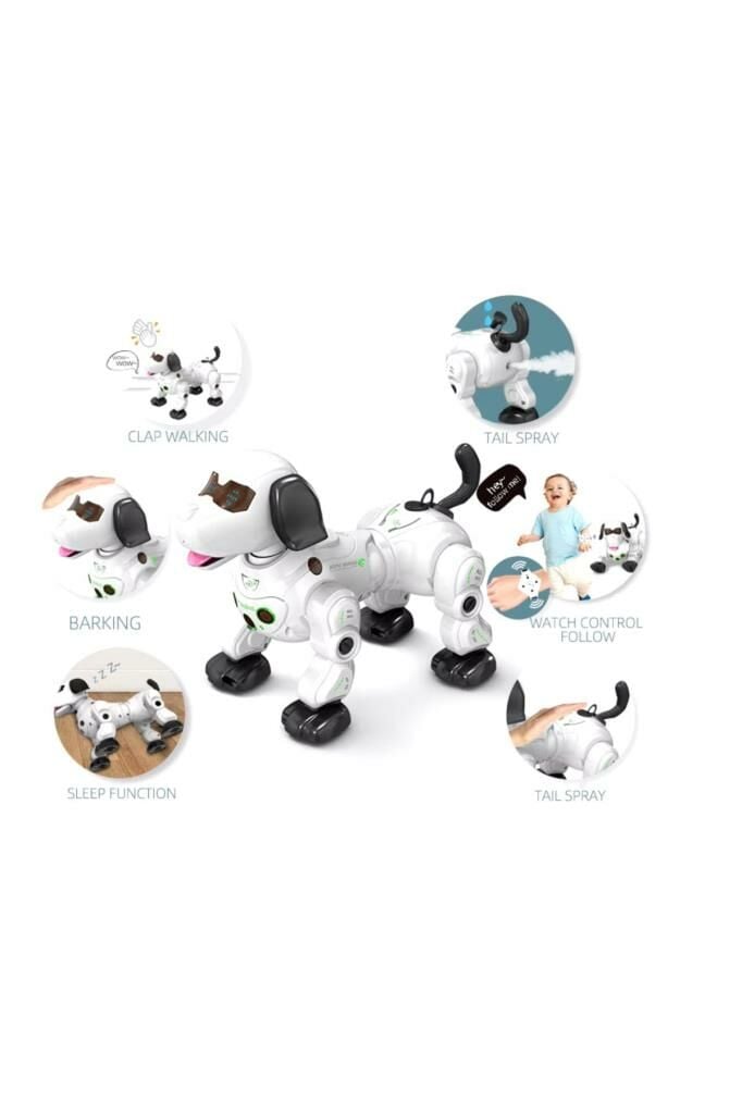 Uzaktan Kumandali Işikli Ve Sesli Sensörlü Akilli Köpek