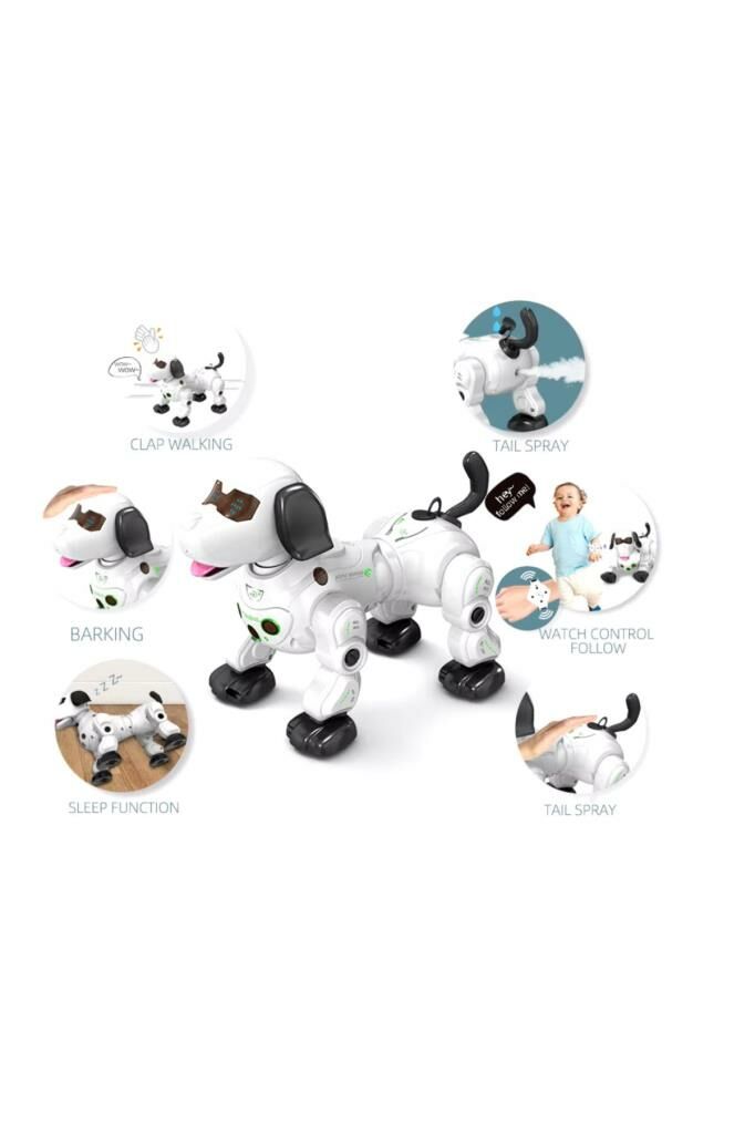 Uzaktan Kumandali Işikli Ve Sesli Sensörlü Akilli Köpek