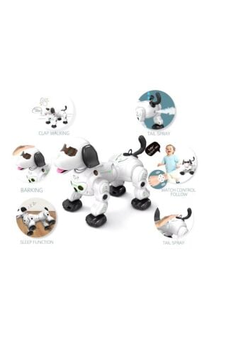 Uzaktan Kumandali Işikli Ve Sesli Sensörlü Akilli Köpek