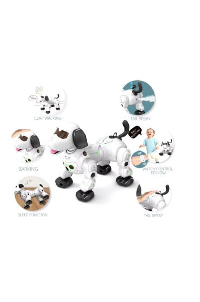 Uzaktan Kumandali Işikli Ve Sesli Sensörlü Akilli Köpek