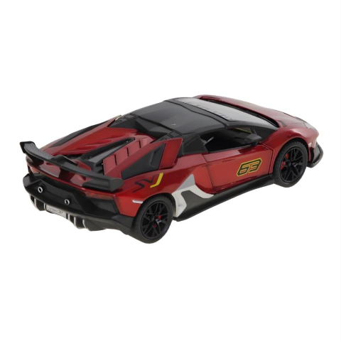 Seher 1:24 Metal Çek Bırak Sesli ve Işıklı Model Spor Araba (Karışık Renk)