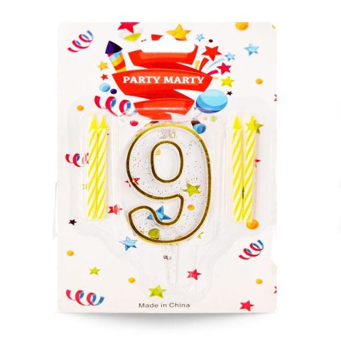 Mum Rakam Simli Şeffaf 9