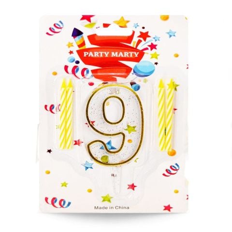 Mum Rakam Simli Şeffaf 9