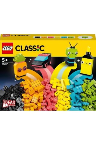 LEGO ® Classic Yaratıcı Neon Eğlence 11027 - 5 Yaş ve Üzeri Çocuklar için Yapım Seti (333 Parça)