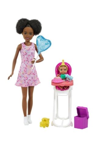 Barbie Bebek Bakıcısı Seti