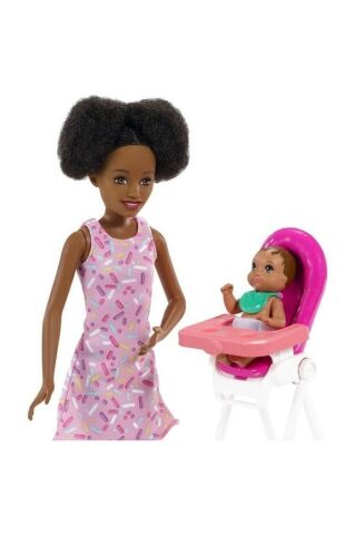 Barbie Bebek Bakıcısı Seti