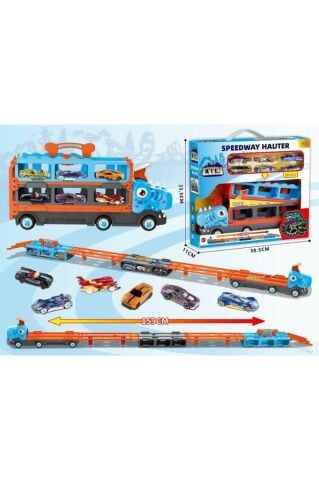 Dinazor Sürat Pistli Tır Uzayabilen Parkurlu Sürat Pisti 159 cm 6 Araçlı