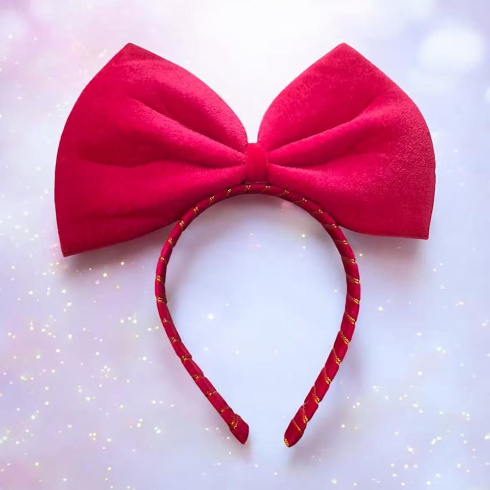 Kadife Fiyonklu Taç