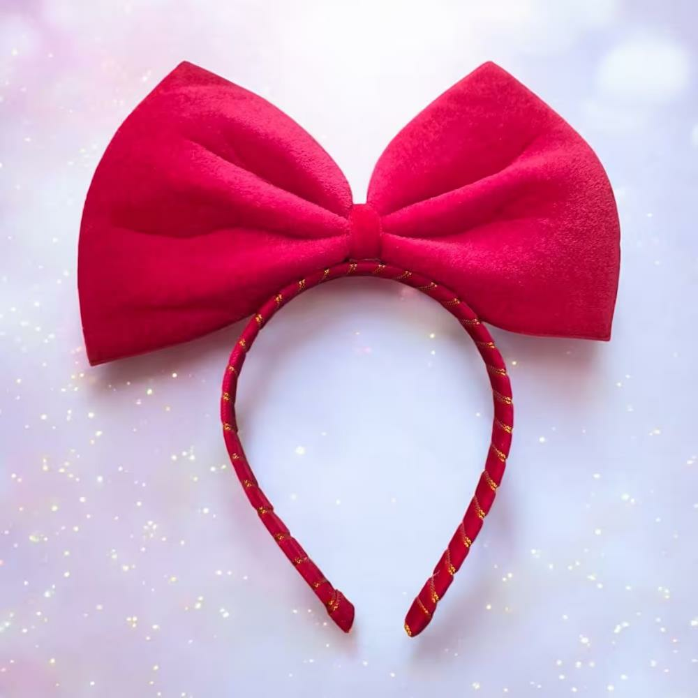 Kadife Fiyonklu Taç