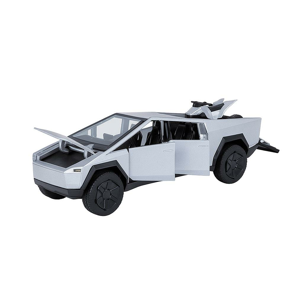 Çek Bırak Işıklı ve Sesli Kapıları Açılan Truck Metal Jeep 1:24